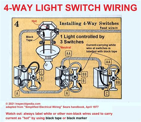 4 Way Light Switch Wiring Diagram Uk